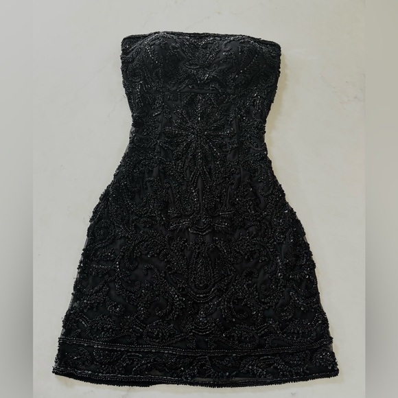 SHERRI HILL 53121 Strapless Beaded Dress - Picture 2 of 15